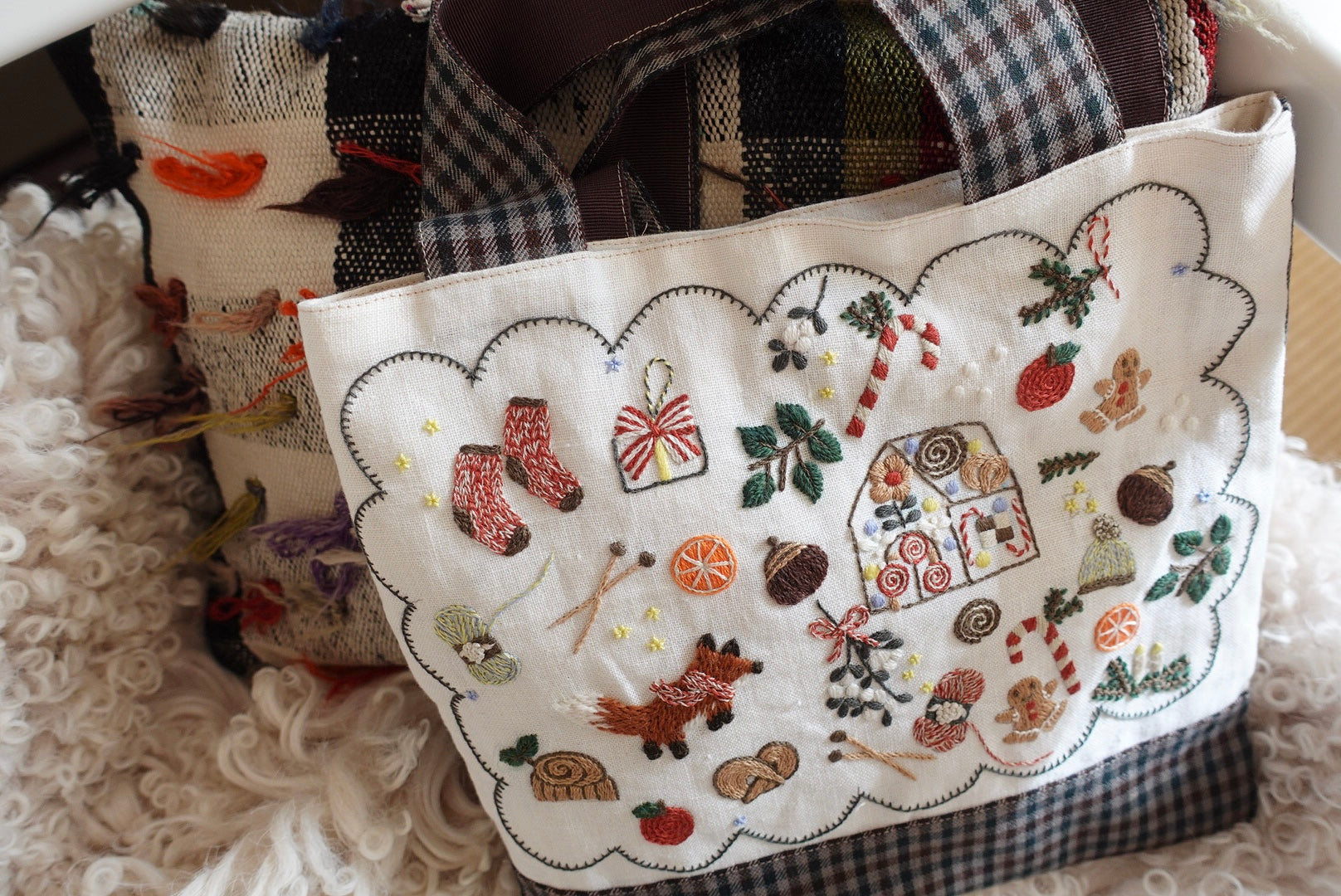 ヒトハリの冬じたく刺繍　